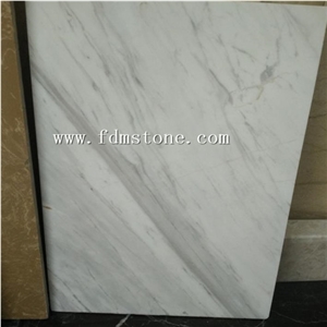 Volakas White Ariston White Marble Polished Kitchen Countertop,Bar Top,Island Top,Bullnosed Desk Tops,Curved Bench Tops,Work Top