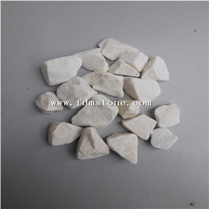 White Pebbles& Gravels, Light Color Pebbles, River Stone, Mixed Gravels-Small Size for Decoration in Landscaping, Garden, Walkway
