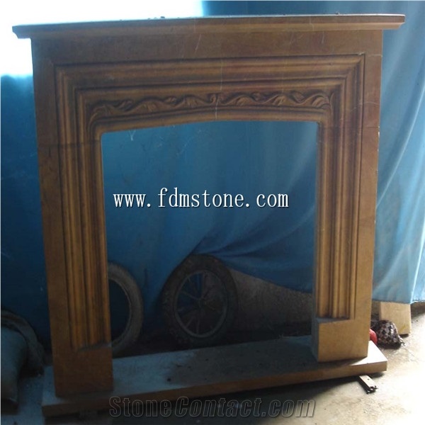 Yellow Firelpace and Marble Fireplaces Mantels,Egypt Fireplaces