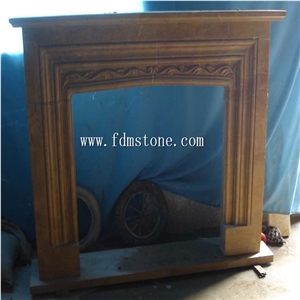 Yellow Firelpace and Marble Fireplaces Mantels,Egypt Fireplaces