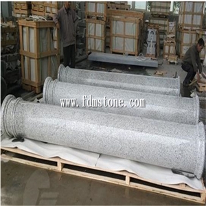 Yellow Granite G682 Columns Molds, Stone Columns, Decorative Exterior Column