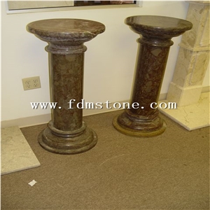Yellow Granite G682 Columns Molds, Stone Columns, Decorative Exterior Column