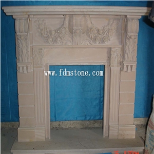 Yellow Marble Firelpace and Marble Fireplaces Mantels, Egypt Fireplaces