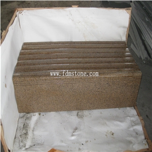 Yellow Rusty Granite Bushhammered Paving Stone, Earthen Gold Stone,Paver Stone G682 Walling,Flooring