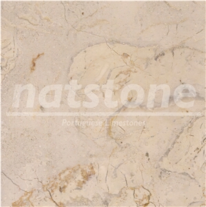 Lioz Perlato Limestone Tiles, Beige Limestone Polished Flooring Tiles Portugal