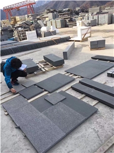 Black,Charcoal Black,China Nero Impala,Dark Barry Grey,Nero Impala China,G3554, Dark Grey Granite,Flamed Tiles and Slabs for Wall/Floor