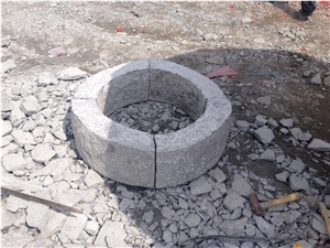 Cheap Silver Grey Matural G341 Split Quality Kerbstones Circles Round Curbs