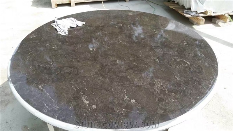 China Blue Limestone Coffe Tables Round Tables Dinner Tables
