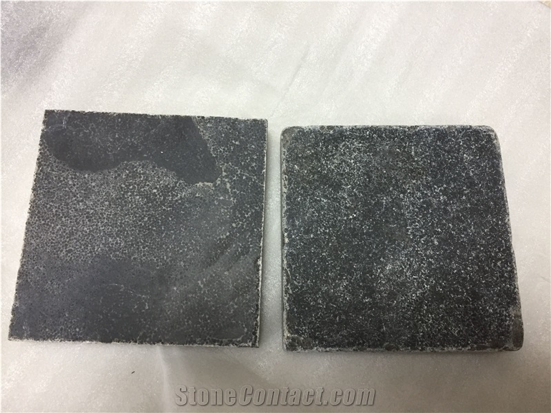 China Blue Limestone Tumbled Tiles Pavers