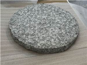 China Silver Grey Sesame Grey Silver Crystal Bianco Sardo Sardinia White Granite Round Picked Step Paver Walkway Paver China Silver Grey Sesame Grey Silver Crystal Bianco Sardo Sardinia White Granite Round Picked Step Paver Walkway Paver