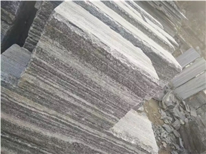 Durable Grey Building Stone for Exterior Wall House,G302 Granite Nero Santiago Taifun Grey Walling Stone