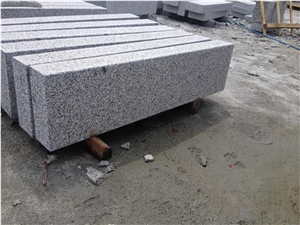 G341 Silver Grey Cheapest Price Own Factory Kerbstones Palisades Bush Hammered Shandong