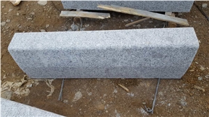 G341 Silver Grey Granit Connecting Stone, Adapter Stone Bush Hammered, Flamed