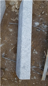 G341 Silver Grey Granit Connecting Stone, Adapter Stone Bush Hammered, Flamed