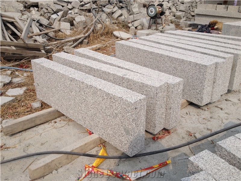 G341 Silver Grey Kerbstones 5x20x100cm Bush Hammered
