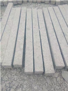 G341 Silver Grey Shandong Long Pillars Columns,Garden Palisades Rough Picked Pineappled