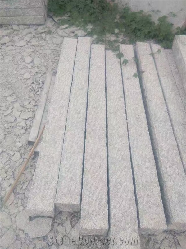 G341 Silver Grey Shandong Long Pillars Columns,Garden Palisades Rough Picked Pineappled
