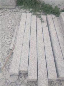 G341 Silver Grey Shandong Long Pillars Columns,Garden Palisades Rough Picked Pineappled