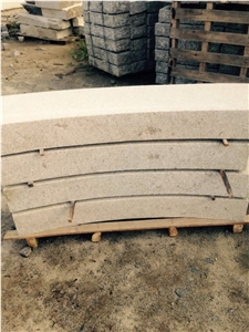 G350 Yellow Rust Granite Block Steps Kerbstones