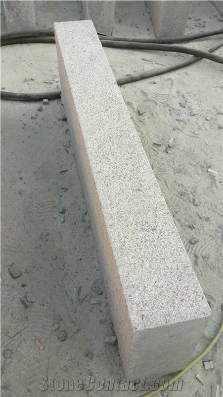 G354 Red Granite Kerbs Semi Sawn and Fine Picked