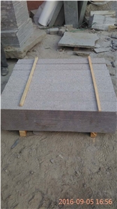 G354 Red Granite Kerbs Semi Sawn and Fine Picked