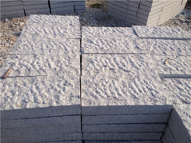 G359 White Granite Pavers Pineappled Surface