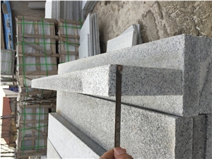 G603 Fantastic Silver Grey Granite Pohorski Tonalit Kerbstones Flamed 100x16x5 cm