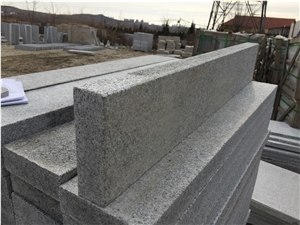G603 Fantastic Silver Grey Granite Pohorski Tonalit Kerbstones Flamed 100x16x5 cm