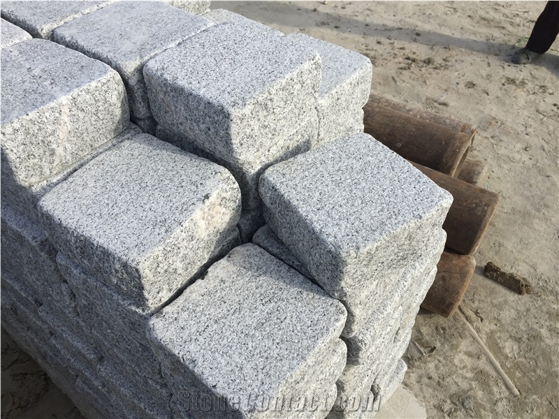 G603 New Sliver Grey Pavers Tumbles, G603 Granite Cube Stone & Pavers