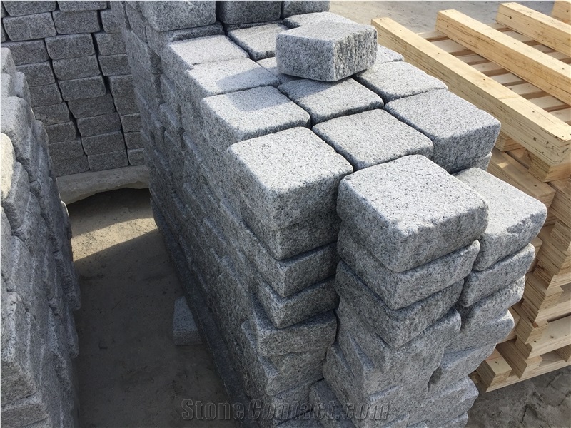 G603 New Sliver Grey Pavers Tumbles, G603 Granite Cube Stone & Pavers
