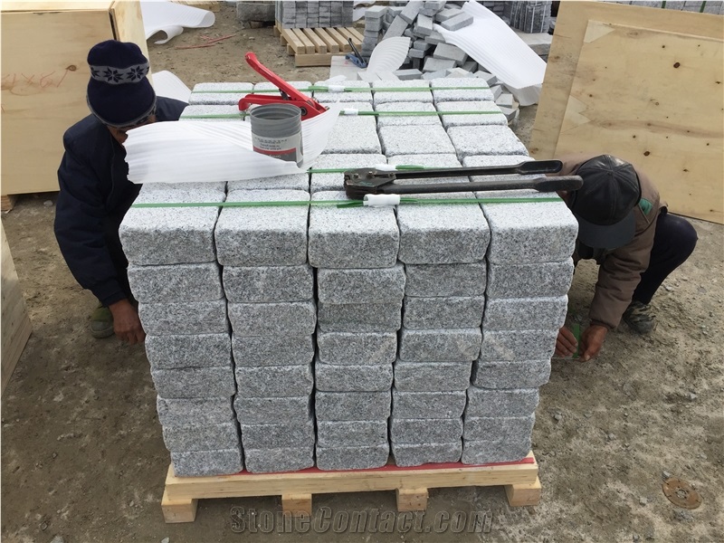 G603 New Sliver Grey Pavers Tumbles, G603 Granite Cube Stone & Pavers
