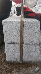 G603 Pohorski Tonalit Kerbstones Curbs Flamed Silver Grey Granite 100x23x16-20 cm
