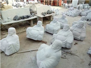 Grey Granite Budda Sculpture Garden Decoration