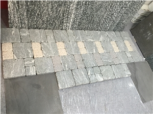 Landscape Genis Silver Grey Granite Tiles & Slabs, Taifun Grey Granite, River Vein Grey Gneis Granite Tiles