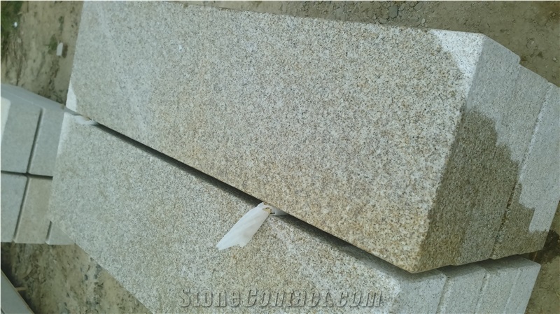 Own Factory Cheapest Price China G350 G682/Rusty Yellow/Sunset Gold/Golden Sand/Giallo Ming/Giallo Rusty/Ming Gold/Yellow Rust/Desert Gold/Giallo Fantasia Granite Kerbstones & Steps