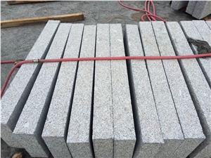 Shandong G341 Fine Picked Bush Hammered Kerbstone 8x25x100 cm