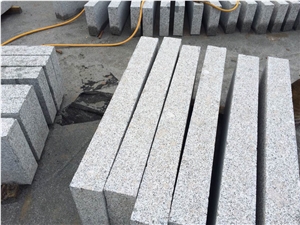Shandong G341 Fine Picked Bush Hammered Kerbstone 8x25x100 cm