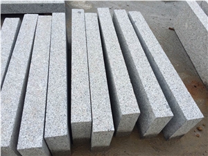 Shandong G341 Fine Picked Bush Hammered Kerbstone 8x25x100 cm