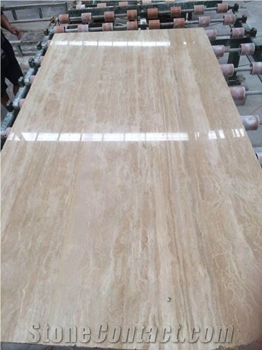 Beige Travertine Slab & Tile, Cream Travertine, Yellow Travertine Slabs, Beige Vein Travertine Flooring Tiles, Wall Covering