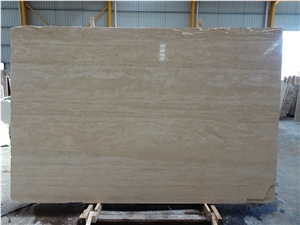 Beige Travertine Slab & Tile, Cream Travertine, Yellow Travertine Slabs, Beige Vein Travertine Flooring Tiles, Wall Covering