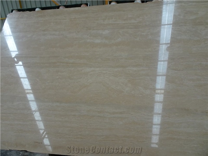 Beige Travertine Slab & Tile, Cream Travertine, Yellow Travertine Slabs, Beige Vein Travertine Flooring Tiles, Wall Covering