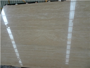 Beige Travertine Slab & Tile, Cream Travertine, Yellow Travertine Slabs, Beige Vein Travertine Flooring Tiles, Wall Covering