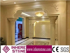 Building Material Roman Column Pillars, Chinese Engineered Stone Columns, Marble Pillar