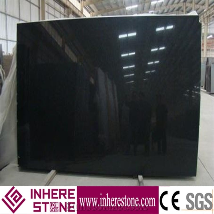Chinese Cheap Polished Amazonite Black Galaxy Granite Slabs, Nero Toledo Black Granite