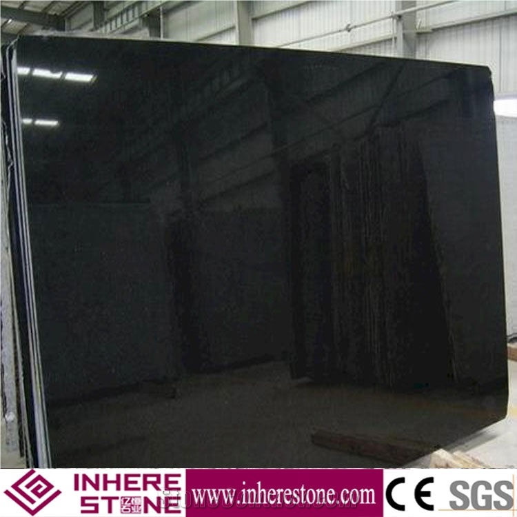 Chinese Cheap Polished Amazonite Black Galaxy Granite Slabs, Nero Toledo Black Granite