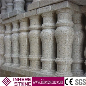 Prefabricated Balcony Yellow Stone Balustrades & Handrails, Balcony Railing Designs