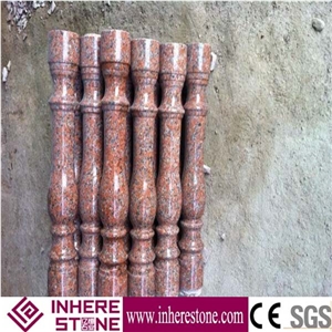 Red Granite Balustrade & Railings, House Terrace Railing Designs
