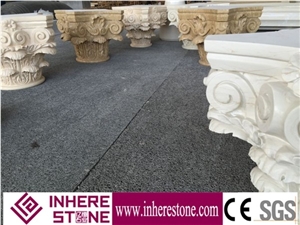 Roman Design Crown Molding Pillars for Decorative, White Marble Sculptured Columns