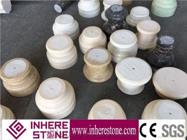 Wholesale Marble Pillars Roman Column Tops, Column Bases, Marble Pillars Columns Design