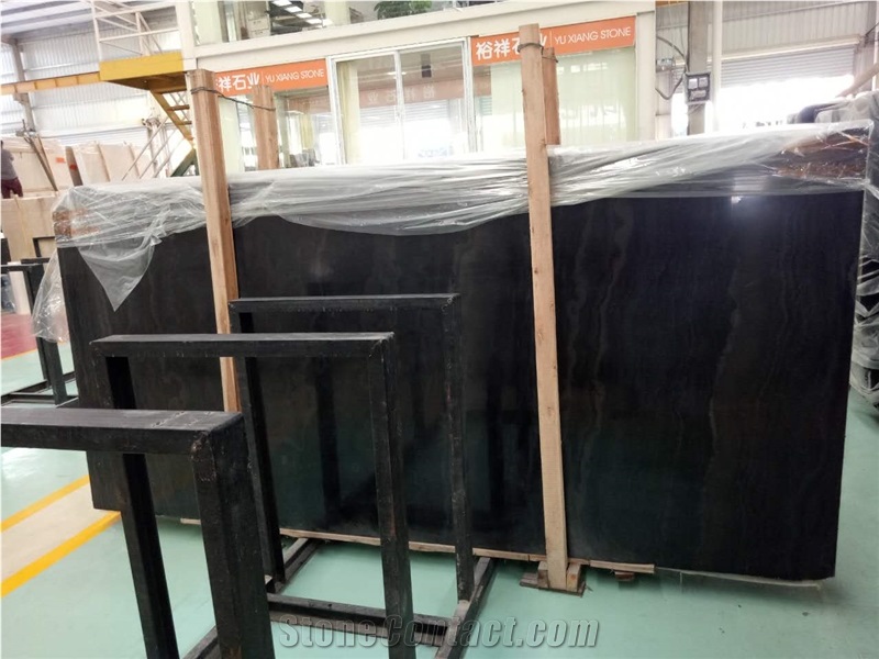 Black Wooden Vein Marble Big Slab & Tile,Cut to Size
